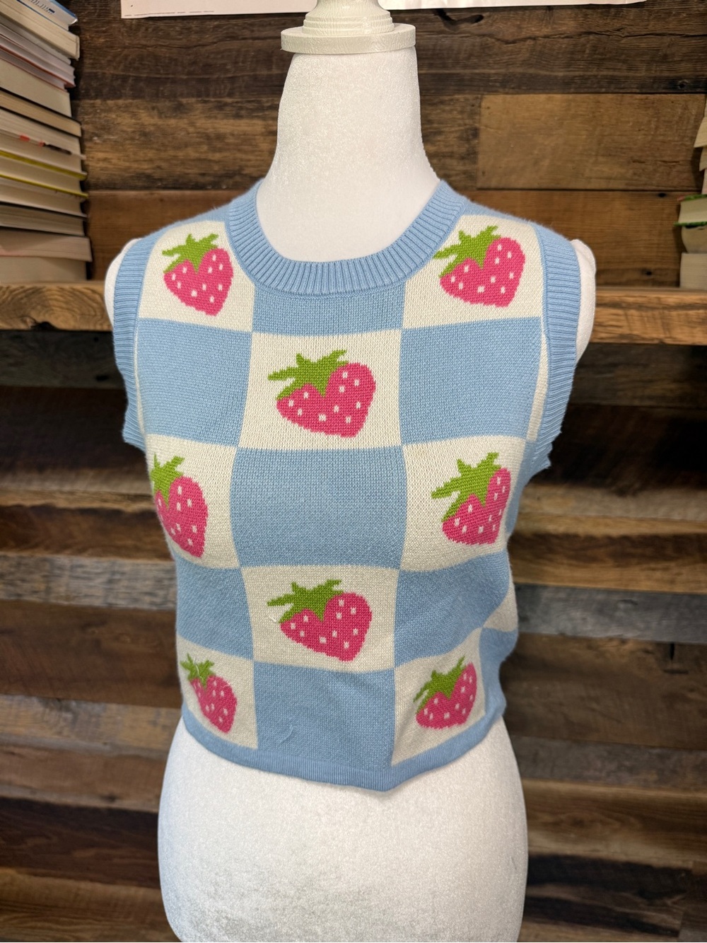 Luna Ivy Light Blue Knit Tank